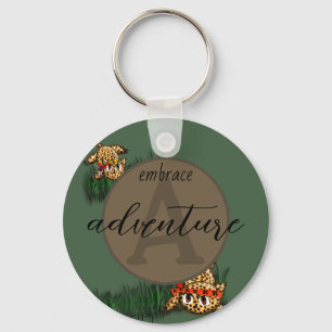 Porte-clés Safari Ultra mignonne Leopard Invitations d'annive