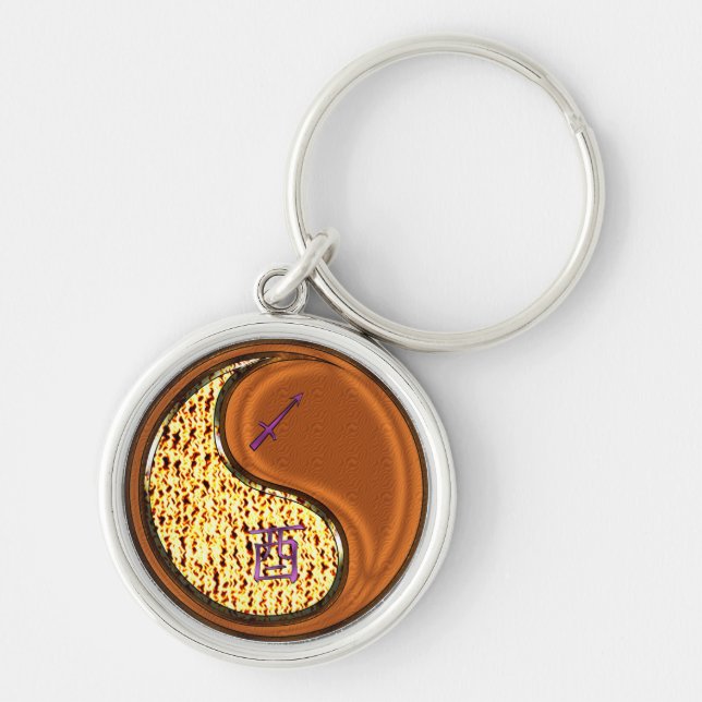 Porte-clés Sagittarius et coq de bois (Devant)