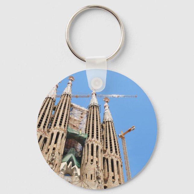 Porte-clés Sagrada Familia à Barcelone, Espagne (Recto)