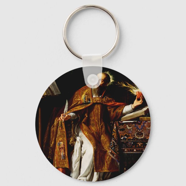 Porte-clés Saint Augustin d'Hippone (Recto)