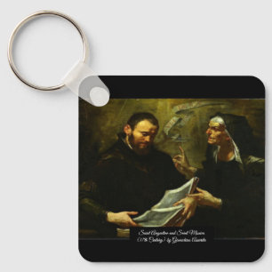 Porte-clés Saint Augustin et Saint Monica