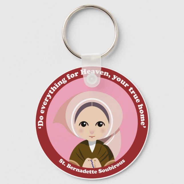 Porte-clés Saint Bernadette Soubirous (Recto)
