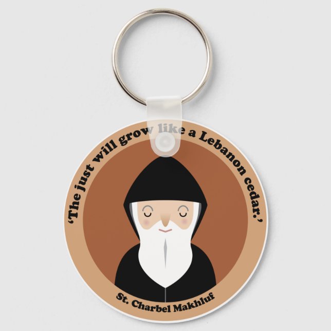 Porte-clés Saint Charbel Makhluf (Recto)