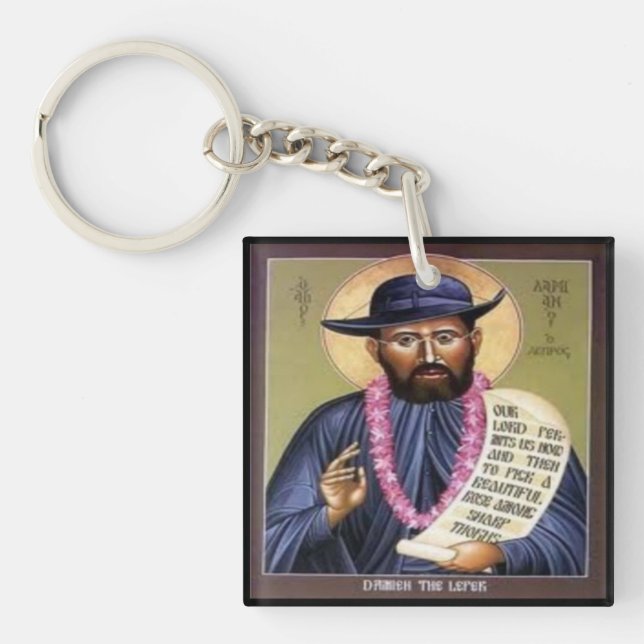 Porte-clés Saint Damien le léper (Devant)