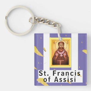 Porte-clés Saint François d'Assise