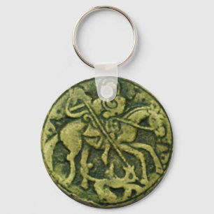 PORTE-CLÉS SAINT GEORGE ET DRAGON MEDALLION