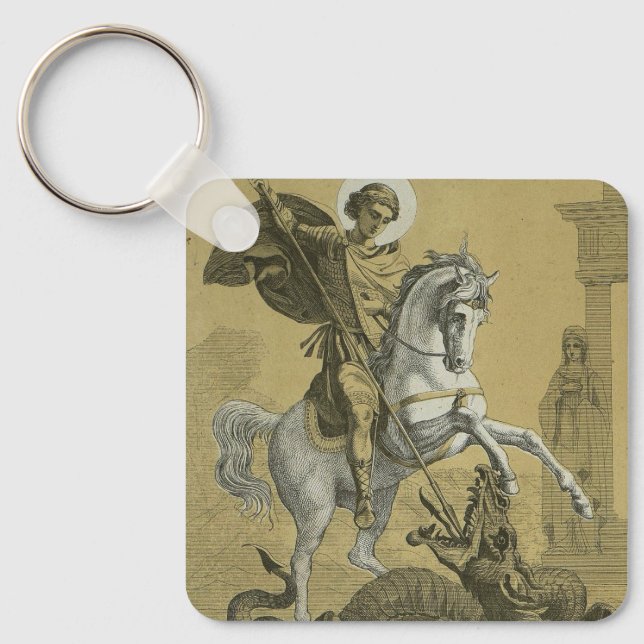 Porte-clés Saint George Patron d'Angleterre (Recto)