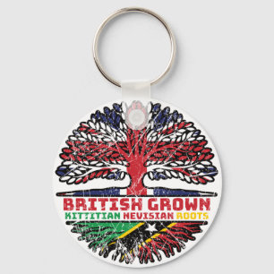 Porte-clés Saint-Kitts-et-Nevis Kittitian Nevisian britanniqu
