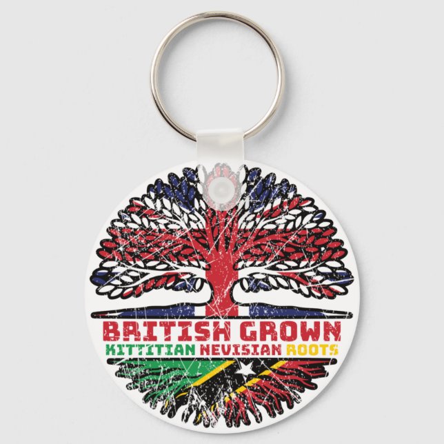 Porte-clés Saint-Kitts-et-Nevis Kittitian Nevisian britanniqu (Recto)