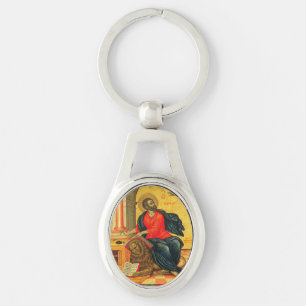 Porte-clés Saint Marc l'icône évangélique orthodoxe