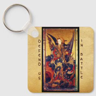 Porte-clés Saint Michael Vanquishing le diable