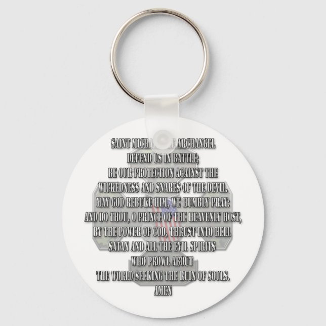 Porte-clés Saint Michel l'Archange (Recto)