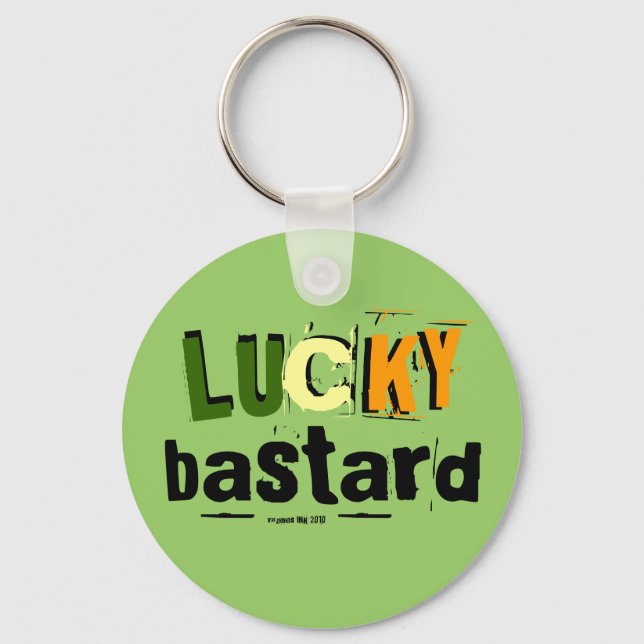 Porte-clés Saint Patrick's Day Lucky Bastard Porte - clé (Recto)