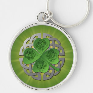 Porte-clés Saint Patrick's Day Shamrock chanceux
