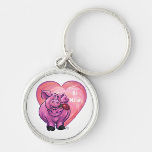 Porte-clés Saint Valentin au cochon
