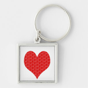 Porte-clés Saint Valentin Coeur