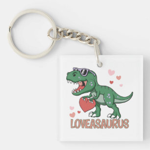 Porte-clés Saint-Valentin Loveasaurus