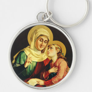 Porte-clés Sainte Anne et Vierge Marie