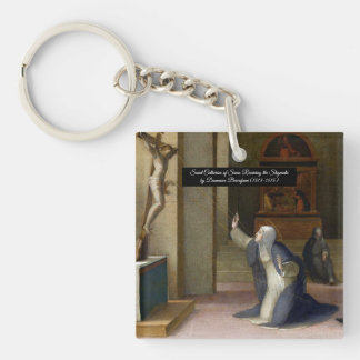 Porte-clés Sainte Catherine recevant la Stigmata