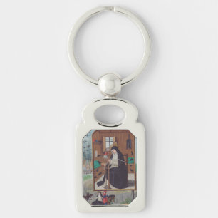 Porte-clés Sainte Gertrude de Helfta par Simon Bening