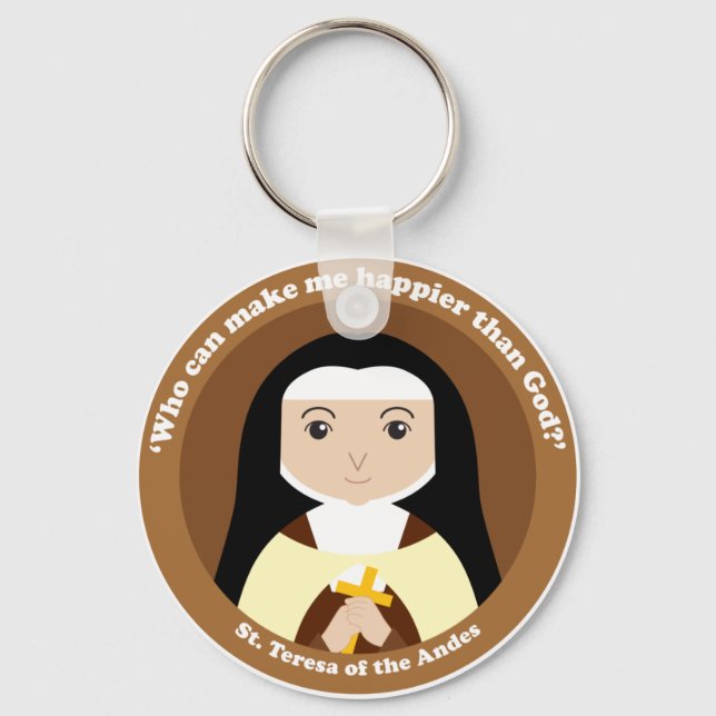 Porte-clés Sainte Thérèse des Andes (Recto)