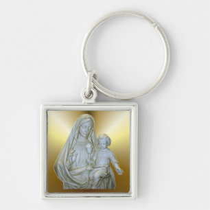 Porte-clés Sainte Vierge Marie et Enfant Jésus