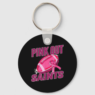 Porte-clés Saints Pink Out Football S'attaquer Cancer du sein