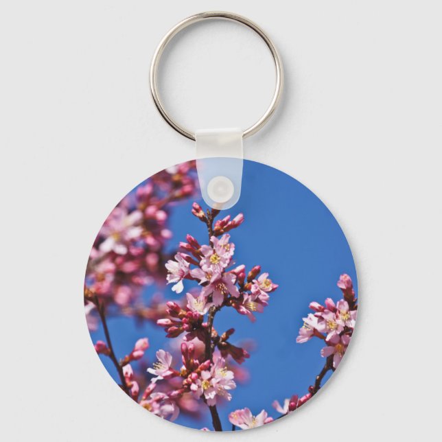 Porte-clés Sakura Cerry Blossoms Touché Bleu (Recto)