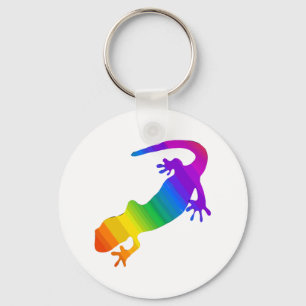 Porte-clés Salamandre rayée arc-en-ciel