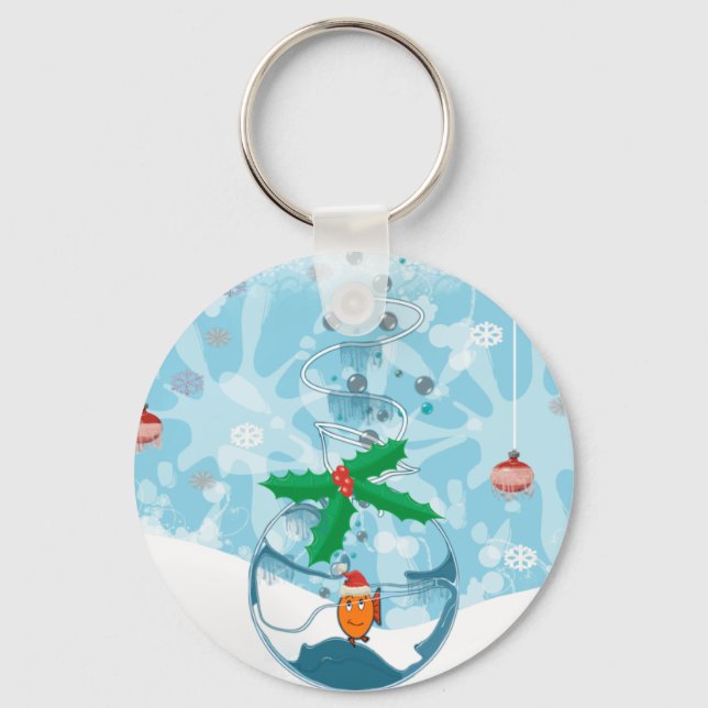 Porte-clés Sale de poisson de Noël (Recto)