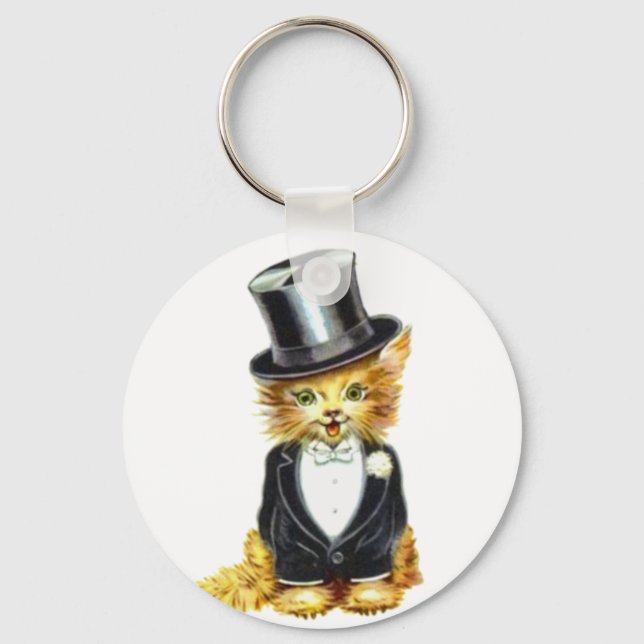 Porte-clés Salle de chat (Recto)
