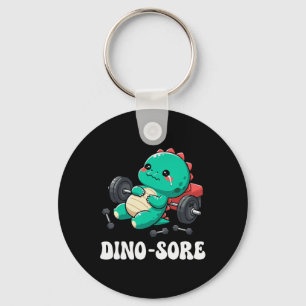 Porte-clés Salle de sport pour dinosaures Fitness Musculation