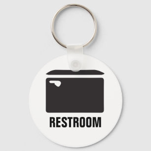 Porte-clés Salle de toilettes avec icône