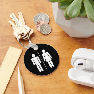 Porte-clés Salle de toilettes Unisex