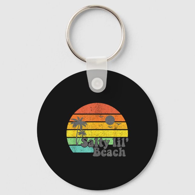 Porte-clés Salty Lil Beach Retro Vacation Funny Summer Quote  (Recto)
