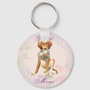 Porte-clés Saluki Heart Mom
