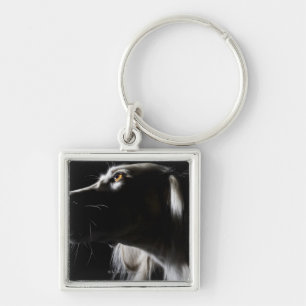 Porte-clés Saluki, portrait