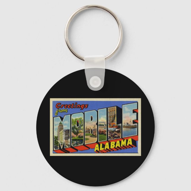 Porte-clés Salut de Mobile Alabama (Recto)