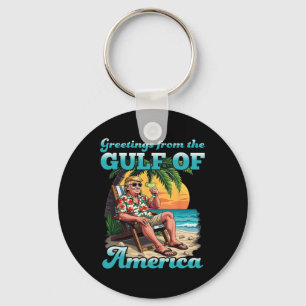 Porte-clés Salutation Du Golfe Patriotique Des Etats-Unis Re