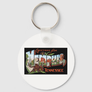 Porte-clés Salutations de Memphis, Tennessee