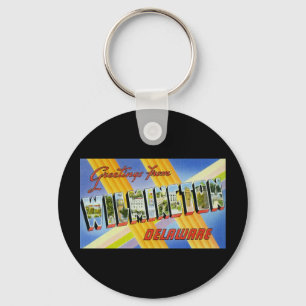 Porte-clés Salutations de Wilmington Delaware