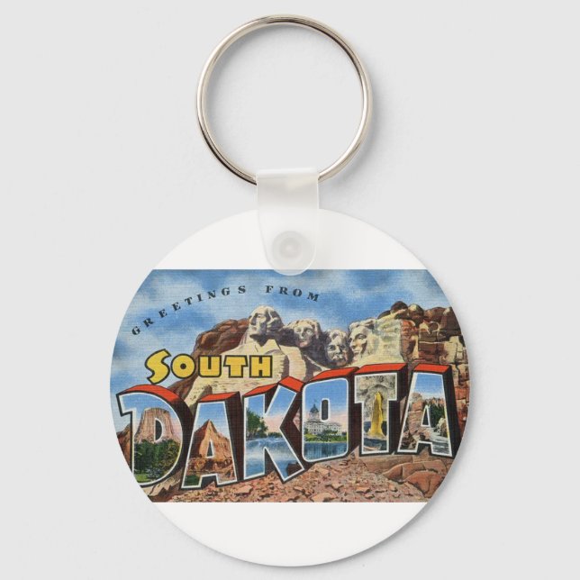 Porte-clés Salutations Du Dakota Du Sud (Recto)