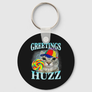 Porte-clés Salutations Huzz Funny Gen Z Gen Alpha Slang Mème