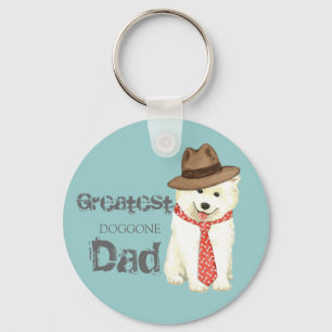 Porte-clés Samoyed Papa