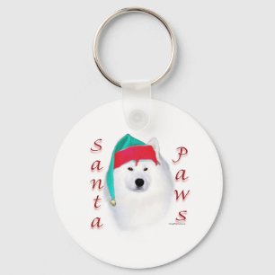 Porte-clés Samoyed Père Noël Paws