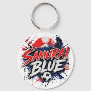 Porte-clés Samurai Blue - Surnom de l'équipe nationale du Jap