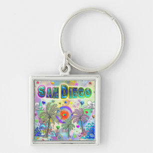 Porte-clés San Diego Deep Dream