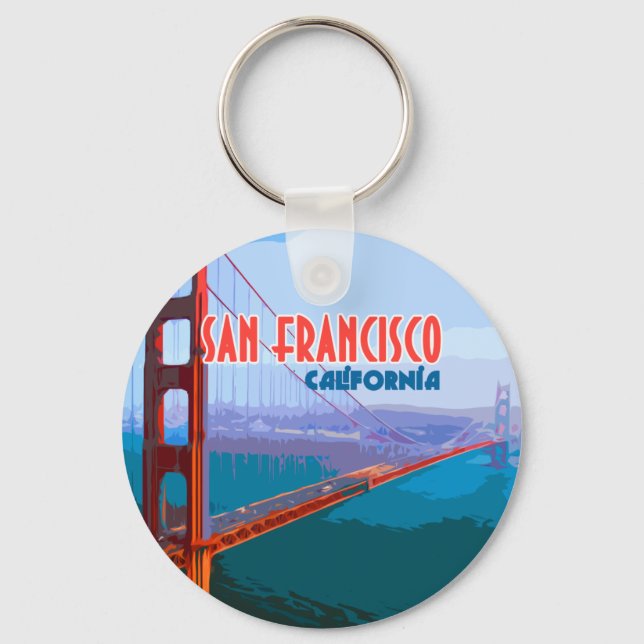 Porte-clés San Francisco California Golden Gate Bridge (Recto)