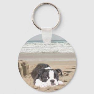 Porte-clés Sandcastles Porte - clés de Boston Terrier