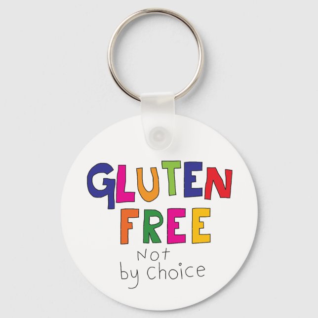 Porte-clés Sans gluten, pas par choix coeliaque (Recto)